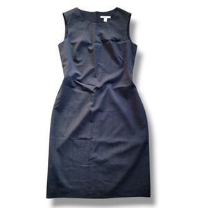 BOSS Business‎ Office Casual Wool Sleeveless Pencil Cut Sheath Dress US 6 Black